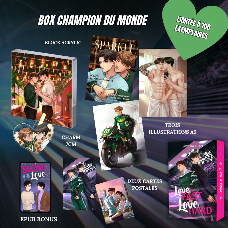 BOX CHAMPION DU MONDE - Love Fast, Love Hard - Édition limitée